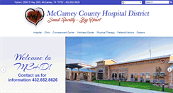 Desktop Screenshot of mccameyhospitaldistrict.org