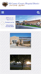 Mobile Screenshot of mccameyhospitaldistrict.org