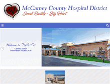 Tablet Screenshot of mccameyhospitaldistrict.org